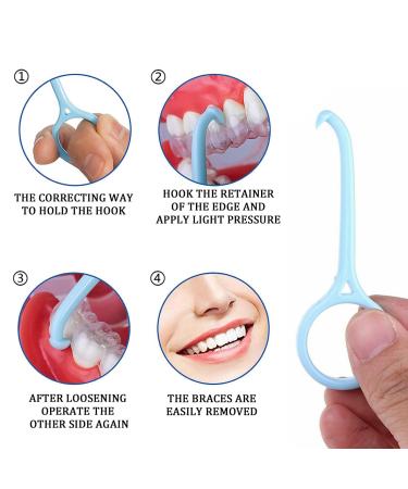 JSKWIKE 10PCS Aligner Removal Tool Kit - Slip-Resistant Chewies & Tooth Hook for Invisible Braces - 5 Colors Available - Buy Online on GoSupps.com