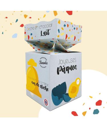 Milk chocolate bell in its box ready to offer - Chocodic artisanal Easter chocolate - Buy Online on GoSupps.com