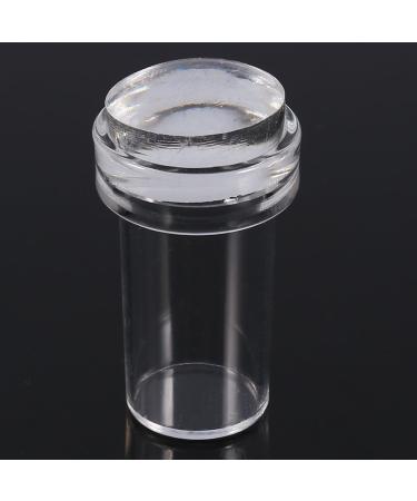Nail Art Stamper Scraper Set Fashionable Transparent Silicone Nail Polish Transfer Manicure Tool for Women - Buy Online on GoSupps.com