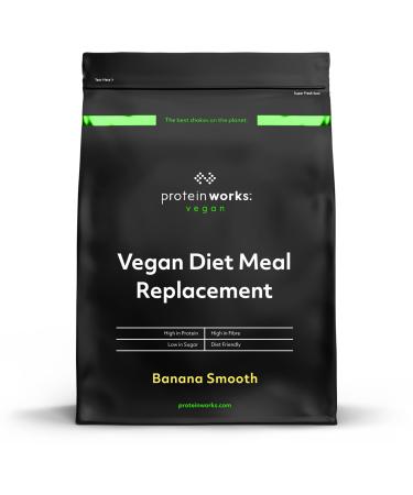 Protein Works - Vegan Diet Meal Replacement Shake | Nutritionally Complete 250 Calorie Meal | Vegan Meal Shake | Plant Based Meal | 14 Servings | Banana Smooth | 1kg Banana Smooth 1kg (14 meals)