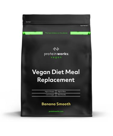 Protein Works - Vegan Diet Meal Replacement Shake | Nutritionally Complete 250 Calorie Meal | Vegan Meal Shake | Plant Based Meal | 14 Servings | Banana Smooth | 1kg Banana Smooth 1kg (14 meals) - Buy Online on GoSupps.com