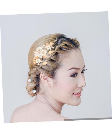 FRCOLOR 1pc White Bridal Comb Ceramics Decorate Bride Alloy - Buy Online on GoSupps.com