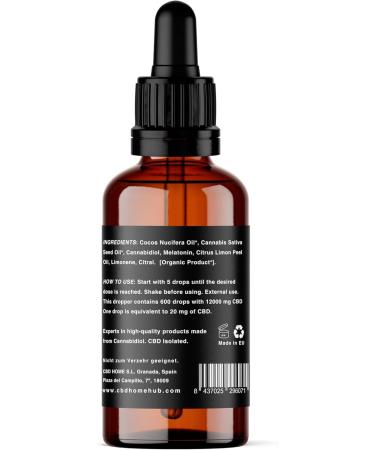 CBD HOME Oils - CBD Oil 40% STRONG 30 ml - Isolate - Coconut Oil (MCT) and Organic Hemp Enriched with 12 000 mg of CB - Buy Online on GoSupps.com