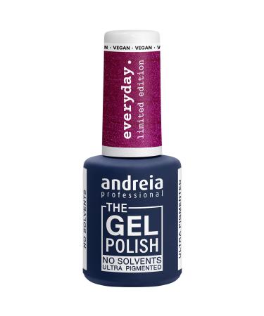 Andreia Andreia Professional - The Gel Polish - Solvent-Free Gel - Limited Collection - Colours (ED5 Metallic Cherry with a Pink Shift)