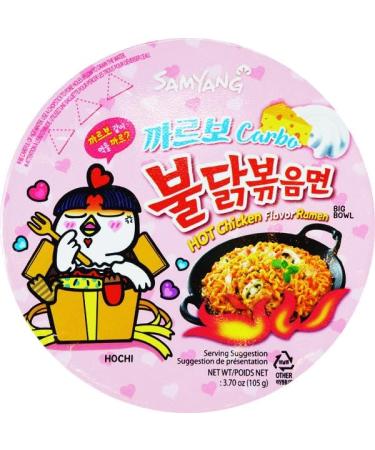 Samyang Carbonara Buldak Hot Chicken Ramen Big Bowl Halal 105g by CNMART - Buy Online on GoSupps.com