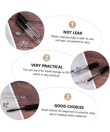 Hemoton 48 Pcs Mascara Tube Eyelash Cream Holder Eyeliner Tubes Refill Empty Tubes Mascara Clear Plastic 1 g (Pack of 1) Blackx3pcs - Buy Online on GoSupps.com