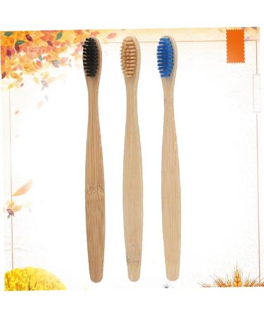 Shop FRCOLOR 3pcs Charcoal Wooden Travel Toothbrush Set - Eco-Friendly & Disposable | International Shipping Available - Buy Online on GoSupps.com