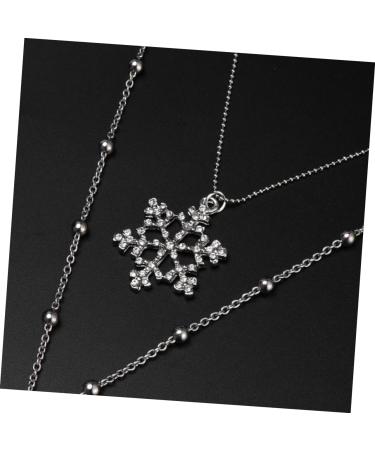 COLLBATH A Necklace Necklaces Women Pendant Necklace Snowflake Necklace Accessories Sweater Chain Miss Long - Buy Online on GoSupps.com