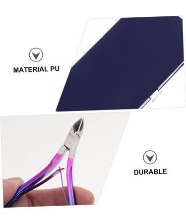 Housoutil 1 Set Nail Set Flat Wisking Tool Nursing Nails Kits Manicure Kit Pedicure Kit Dead Skin Pliers Manicure Polishing Tools Fingernail Pu Leather Olecranon Stainless Steel - Buy Online on GoSupps.com