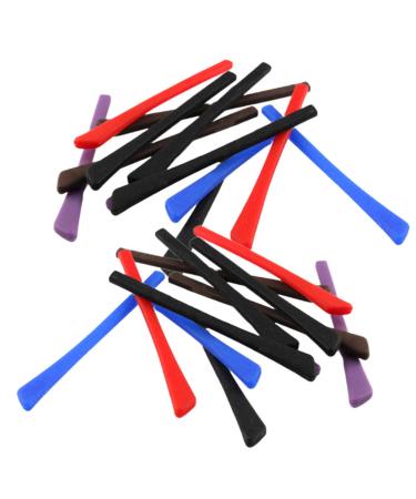 Milists 10 pairs non-slip sport glasses ironing silicone anti-slip covers for glasses glasses accessories for glasses sunglasses (6 fabians)