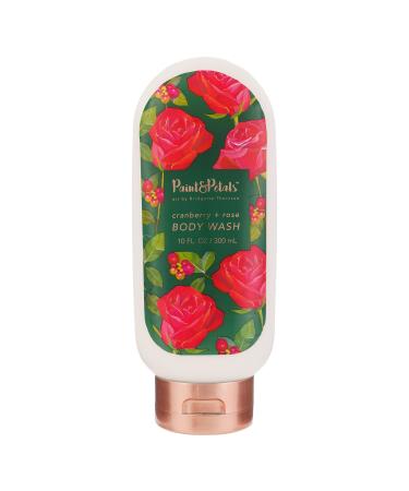 PAINT&PETALS Cranberry & Rose Scented Body Wash Gently Cleanses Creamy & Moisturizing Formula Featuring Shea & Mango A Chic Addition to Any Bathroom 10 Fl Oz