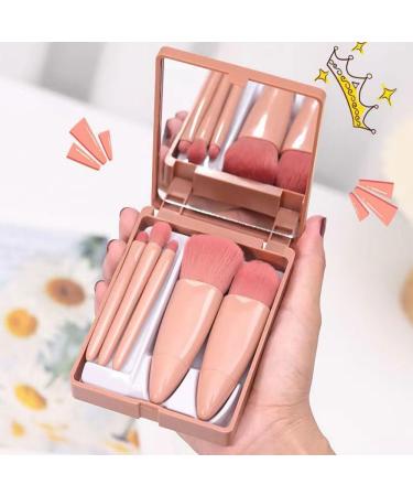 Travel Makeup Brushes Set Portable Make Up Brush Kit Small Complete Function Cosmetic Brushes Set for Foundation Powder Blush - Buy Online on GoSupps.com