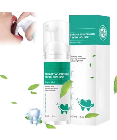Bright Whitening Teeth Mousse Herbal Brightening Oral Repair Mousse Refreshing Breath Deep Cleaning ToothPaste brightening oral repair mousse fresh breath for gum health (1PC)