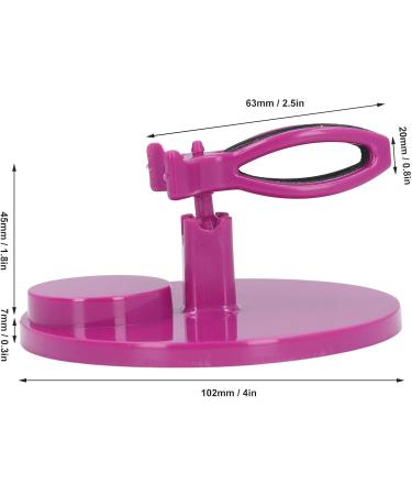 Sonew Anti Spill Nail Polish Bottle Holder Handsfree Adjustable Angle Nail Polish Bottle Clamp Nail Art Tool for Home Salon (Purple) - Buy Online on GoSupps.com