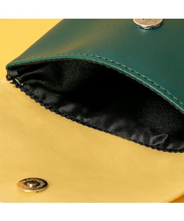 Portable Sanitary Napkin Storage Bag - Faux Leather Period Menstrual Cup Pouch & Organizer for Women/Girls - Orange - Buy Online on GoSupps.com