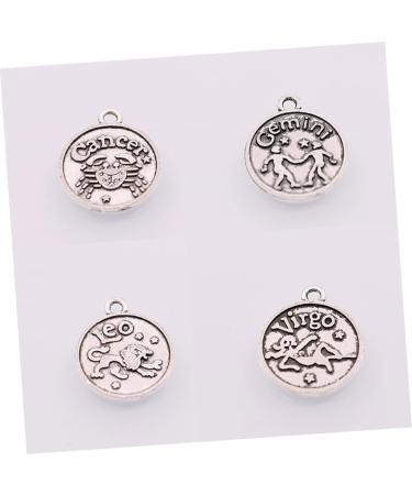 TEHAUX 1 set Diy of Jewelry Decor Pendant Accessories Making Retro Bronze Constellation Pendants Earrings - Buy Online on GoSupps.com