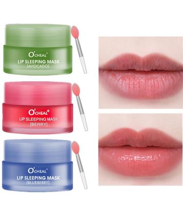 MEICOLY Blueberry Lip Sleeping Mask - Intense Hydration Overnight Lip Treatment for Dry Chapped Lips - 0.7oz - Buy Online on GoSupps.com