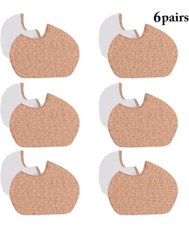 Protective Breathable Felt Forefoot Pads - 6 Pairs Adhesive Metatarsal Inserts for High Heels & Callus Relief - Buy Online on GoSupps.com