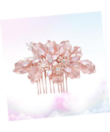 Ipetboom Floral Hair Comb Wedding Hair Comb Bridal Hair Comb Hair Combs Decorative Hair Comb Clip Wedding Head Jewelry Peral Hair Comb Side Hair Comb Bridal Tiara Accessories Bride Crystal - Buy Online on GoSupps.com