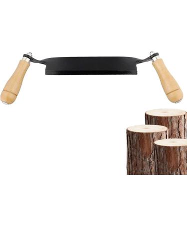 Rianpesn 8-Inch Stainless Steel Zehmesser - Curved & Straight Portable Train Knife with Wood Handle | Ideal for Shaving & Hand Tools - Buy Online on GoSupps.com