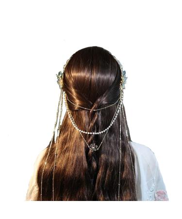 Cang Lan Jue Cosplay Headband Love Between Fairy And Devil Xiao Lanhua Handmade Chinese Hanfu Tassel Accessories For Girls Hair Accessories