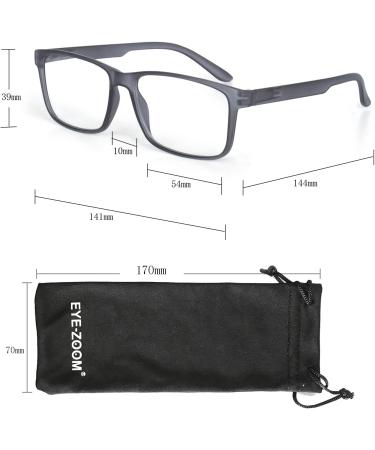 3 Pack Classic Rectangular Reading Glasses for Men & Women - Gray Brown Green - 3.0 Diopters - International Shipping Available - Buy Online on GoSupps.com