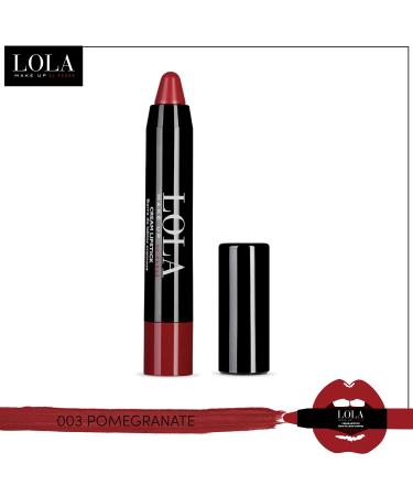 LOLA MAKE UP BY PERSE Chubby Cream Lipstick - 003 Pomegranate | International Shipping Available - Buy Online on GoSupps.com
