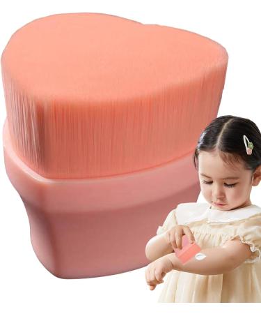 Foundation Brush - Makeup Sunscreen Applicator Brush Heart-Shaped Powder Makeup Tools Travel Size Cosmetic Applicator for Kids And Adult Pink - Buy Online on GoSupps.com