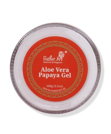 Papaya Aloe Vera Gel Moisturizer with Niacinamide & Vitamin E | Hydrating Oil-Free Gel for Face & Body | All Skin Types | 100g - Buy Online on GoSupps.com