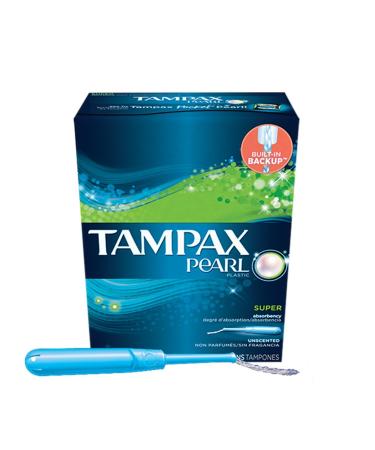TAMPAX Pearl Super UNSCENTED 18