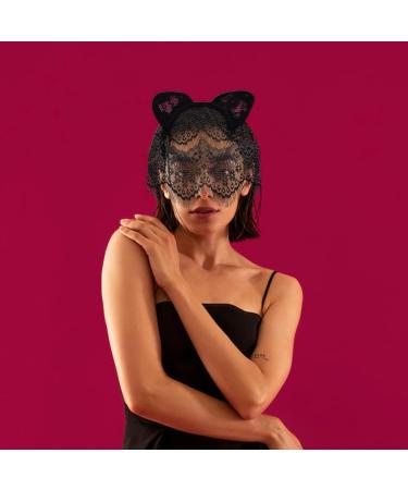 NICENEEDED Lace Skin Mask Masquerade Headband Hair Hoop Mask Full Face Mask Party Black Veil Headgear Mesh Headwear Rave Hollow Out Head Covers for Costume Party Outfits - Buy Online on GoSupps.com