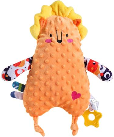 Voiakiu Safety Blanket & Baby Crinkle Toy - Cute Lele Lion Sensory Teether for 0-12 Months - Buy Online on GoSupps.com