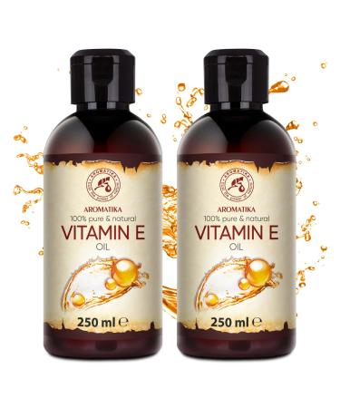 Vitamin E Oil Set 2x250ml - Natural Moisturizer for Face Body & Hair | Rich in Vitamin E for Ultimate Skin & Hair Care - Buy Online on GoSupps.com