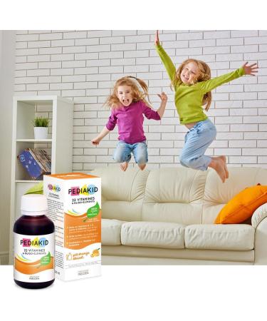 PEDIAKID - Natural Food Supplement Pediakid 22 Vitamins and Trace Elements - Exclusive Formula with Agave Syrup - Optimizes Vitamin and Mineral Intake (125 ml) - Buy Online on GoSupps.com