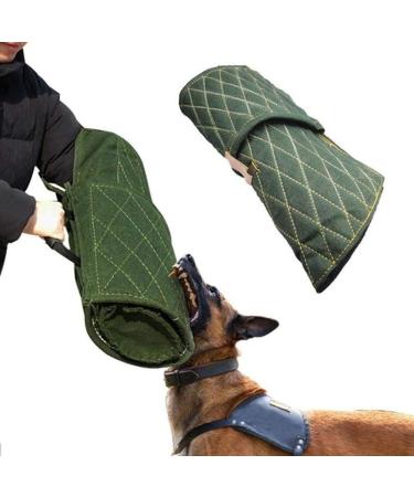 ppactvo Dog Bite Training Dog Bite Sleeve For Large Dog Training Full Arm Protection Biting Sleeve Training Suit Arm Guard Protection Cover With Handle Both Left And Right Hand green - Buy Online on GoSupps.com