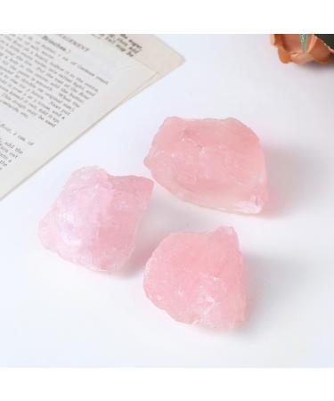 XIANNVXI Rose Quartz Crystal 1.77-2.17 Raw Stone - Natural Healing Gemstone for Reiki, Collectors, and Gifts - Buy Online on GoSupps.com