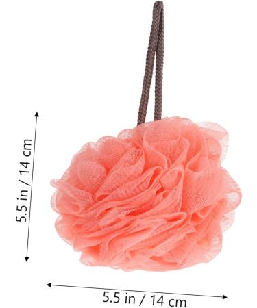  ARTSEWPLY 4 Pieces Bath Balls Pink Soft Flower Scrub Back Clean for Washing Get Bath Puff Bath Bush Foaming Bath Ball Luffa Bath Ball Bath Rub Pe - Buy Online on GoSupps.com