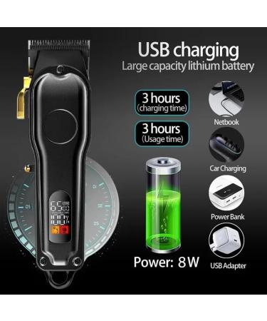 Professional Hair Clippers for Men - Sharp Powder Metallurgy Blade | Salon Styling Tool - Buy Online on GoSupps.com
