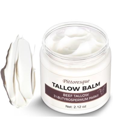 Beef Tallow Nourishing Tallow Balm 2.12oz Rich Moisturizer for Face and Body Care