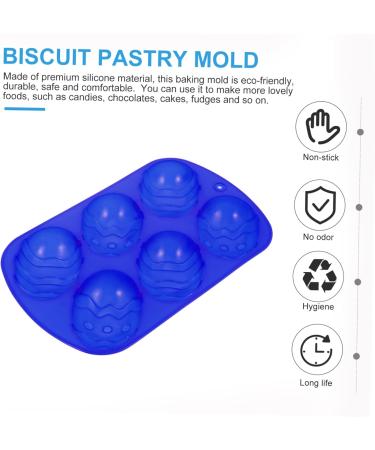 Cabilock Silicone Mold 6 Pcs Six Egg Mold Silicone Molds Capacillos para Cupcake Easter Egg Shaped Molds Chocolate Mold 22.2X12.7CMx3pcs Bluex3pcs - Buy Online on GoSupps.com