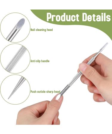 6Pcs Metal Nail Pedicure Cleaner Dead Skin Polish Peeler Stainless Steel Cuticle Pusher for Fingernail Toenail Nail Polisher Tools - Buy Online on GoSupps.com