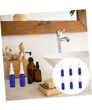FOMIYES 6pcs Round Shoulder Nasal Spray Bottles - Travel Cosmetic Containers - Refillable Glass Cleaner Spray - Blue Sub Bottle - Buy Online on GoSupps.com