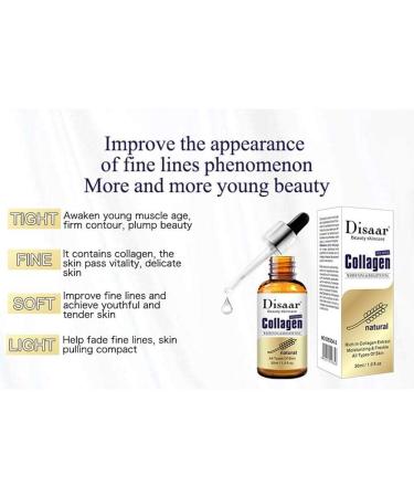DISAAR BEAUTY Pure Collagen Whitening Brightening Anti-Wrinkle Anti Aging Face Serum Sensitive Skin Moisturizing Freckle Replenish Water 30ml - Buy Online on GoSupps.com