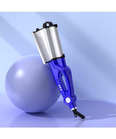Wave Hair Iron Waver Curling Iron Temperature Adjustable Wavy Hair Curler Hair Crimper For Women For All Hair Types Blue European Regulations - Buy Online on GoSupps.com
