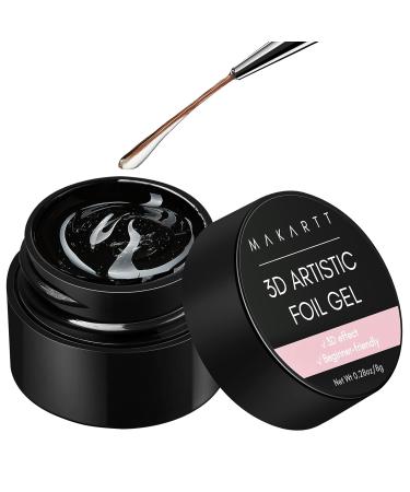 Makartt 3D Nail Foil Glue - 8ml Adhesive for Nail Foil Sheets | Perfect for 3D Gel Nail Art & DIY Manicure - Buy Online on GoSupps.com