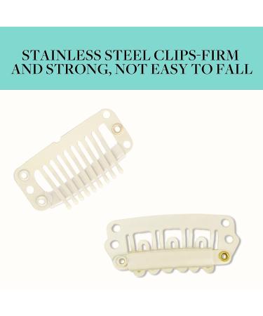 Blonde Wire for Hair Extensions - 8pcs Invisible Elastic Fish Line Replacement with Clips 18.5cm 24.5cm 30cm - Buy Online on GoSupps.com