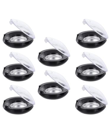 KALLORY 8pcs Makeup Blush & Eyeshadow Containers Set for Women - Empty Storage Box Pallet in Black - Buy Online on GoSupps.com