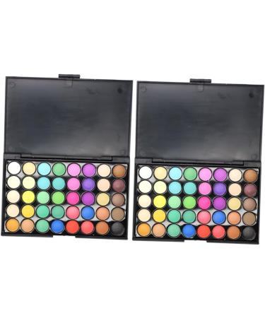 Angoily 2pcs 40 Eyeshadow Eye Shadow Palettes Matte Makeup 1 count (Pack of 1) As Shownx2pcs - Buy Online on GoSupps.com