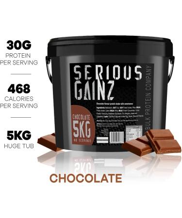 Bulk Protein Co. SERIOUS GAINZ Whey Protein Powder 5kg - Chocolate Mass Gainer - Buy Online on GoSupps.com