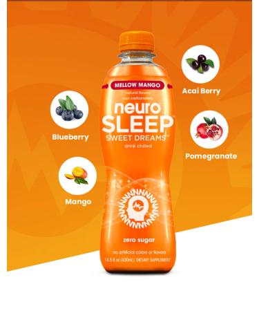 neuroSLEEP Mellow Mango Functional Beverage | 12 Pack (14.5oz each) | Restful Sleep Drink - Buy Online on GoSupps.com